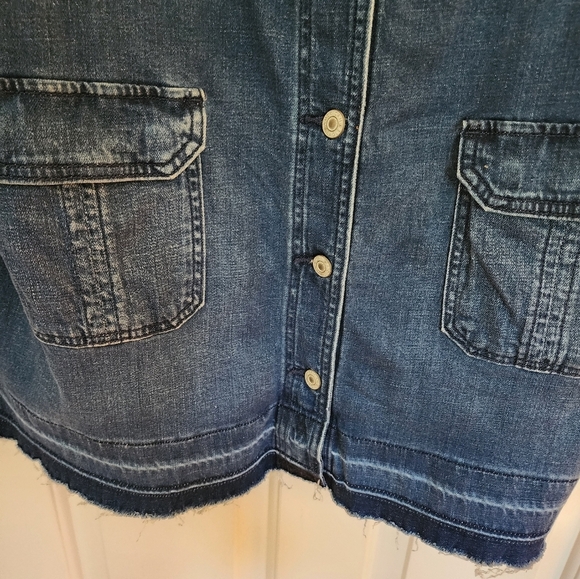 American Eagle Denim Overall Skirt Size Xl Cowgirl Country NWT - Picture 6 of 10